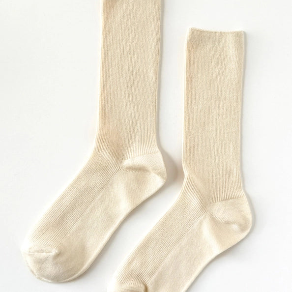 LE BON SHOPPE TROUSER SOCKS - PEARL