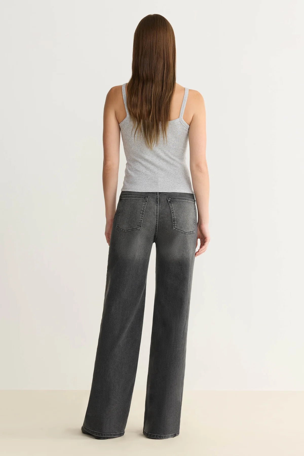 WARP + WEFT NCE WIDE LEG JEANS - OVERCAST