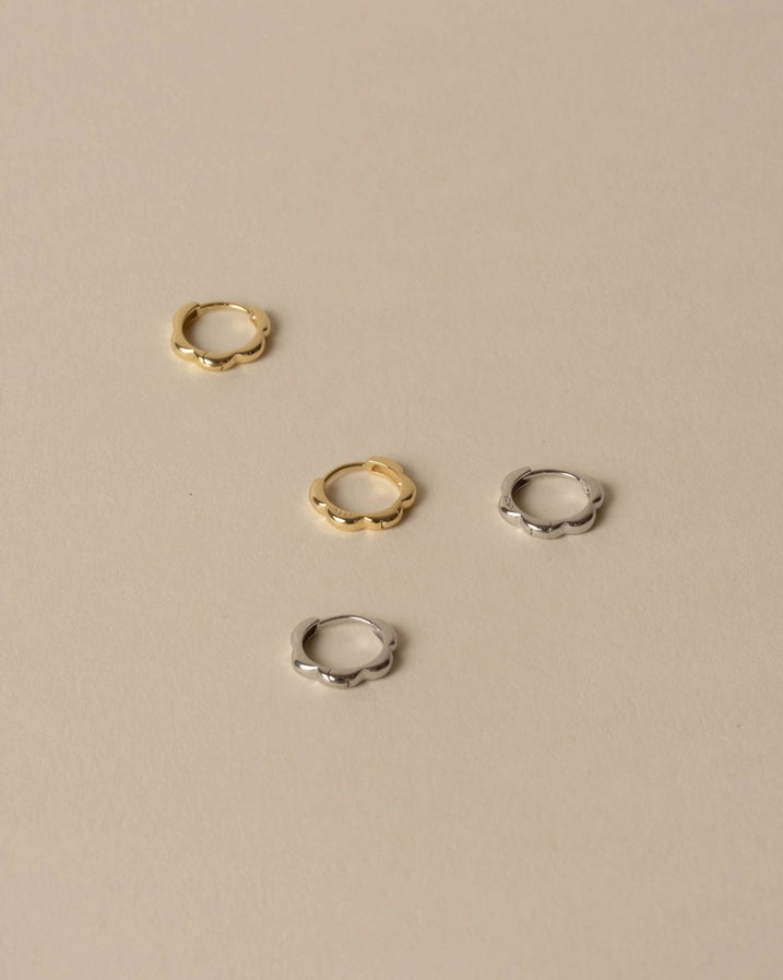 ALI SCALLOPED HUGGIES - GOLD