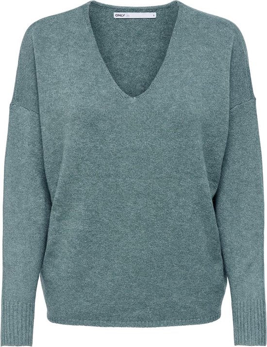 RICA BASIC V NECK PULLOVER - SEA MOSS