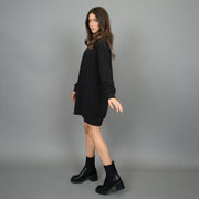 LUCIS SOFT KNIT DRESS - BLACK