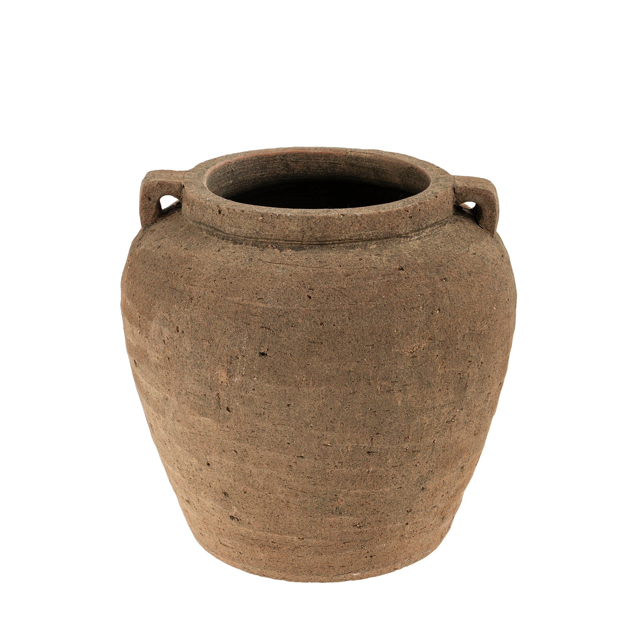 EARTHEN AMPHORA VASE