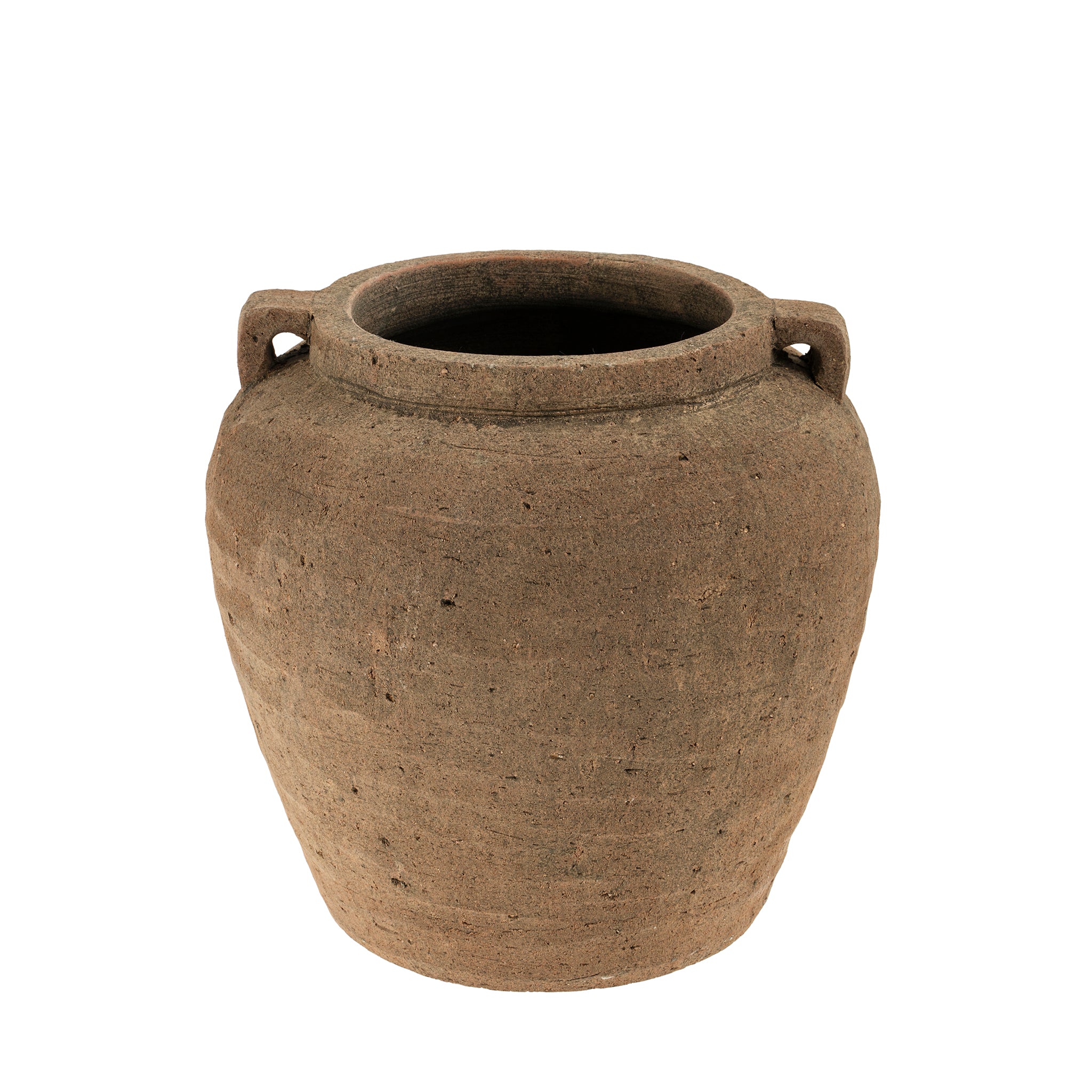EARTHEN AMPHORA VASE