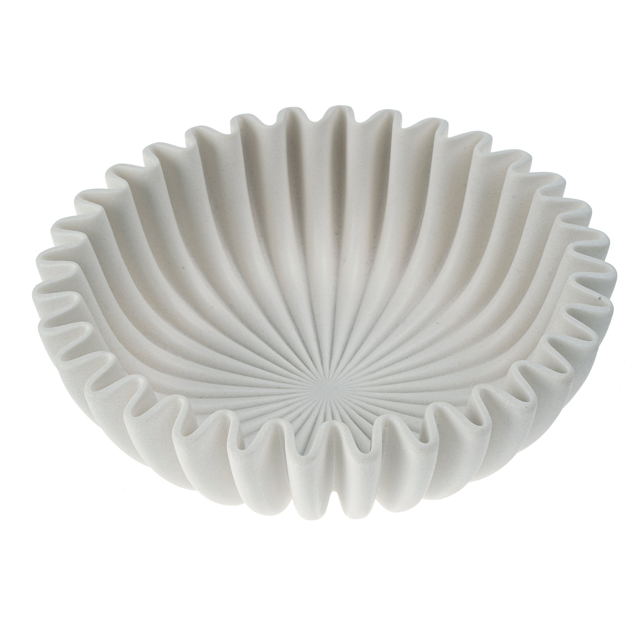 FLUTED CATCHALL BOWL - WHITE