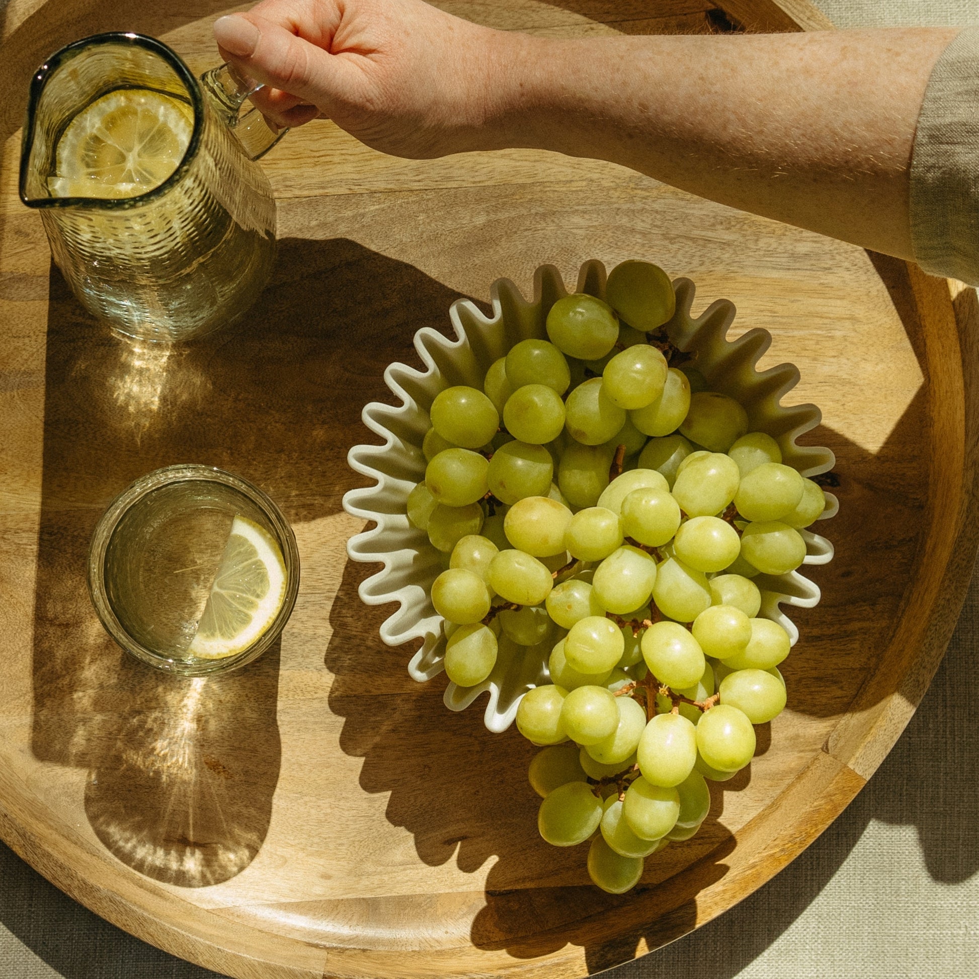 FLUTED CATCHALL BOWL - WHITE