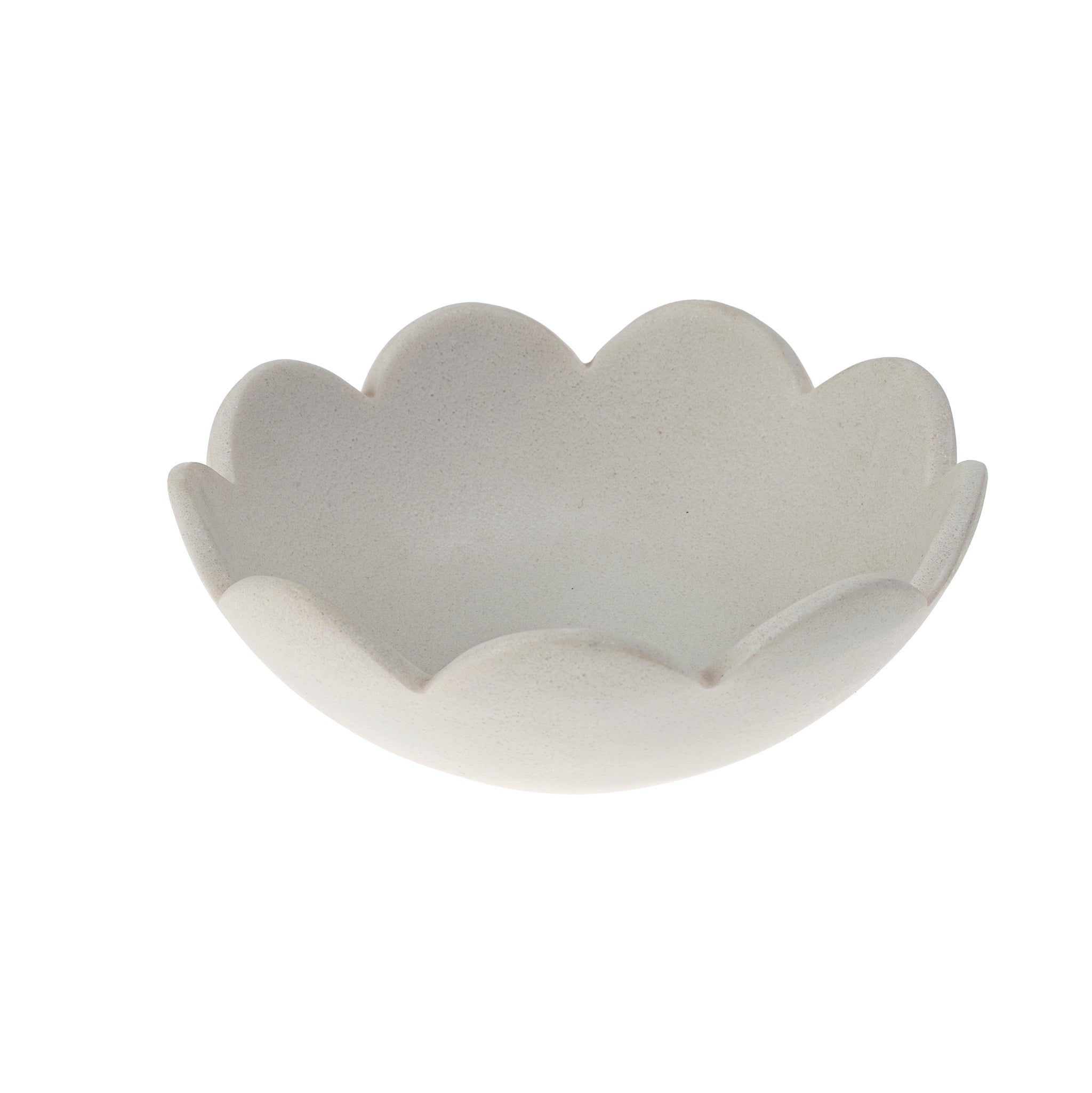 SCALLOP CATCHALL BOWL - WHITE