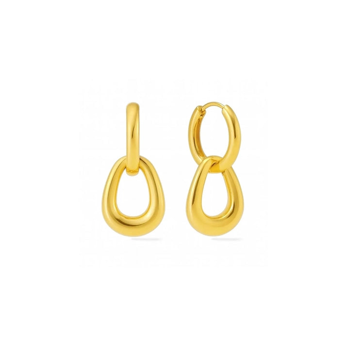 SUNNY SUNDAY TAYLOR DOUBLE HOOPS - GOLD