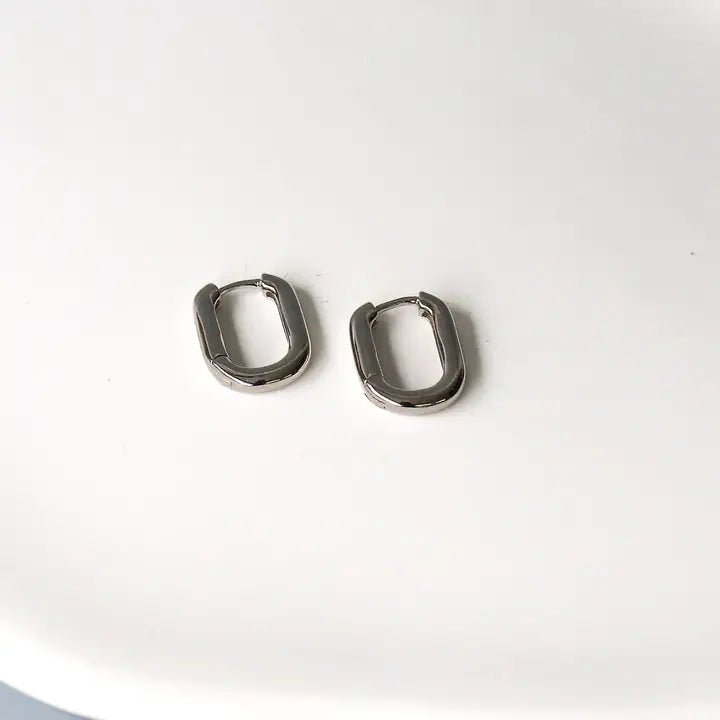 RADA CHUNKY EARRINGS - SILVER