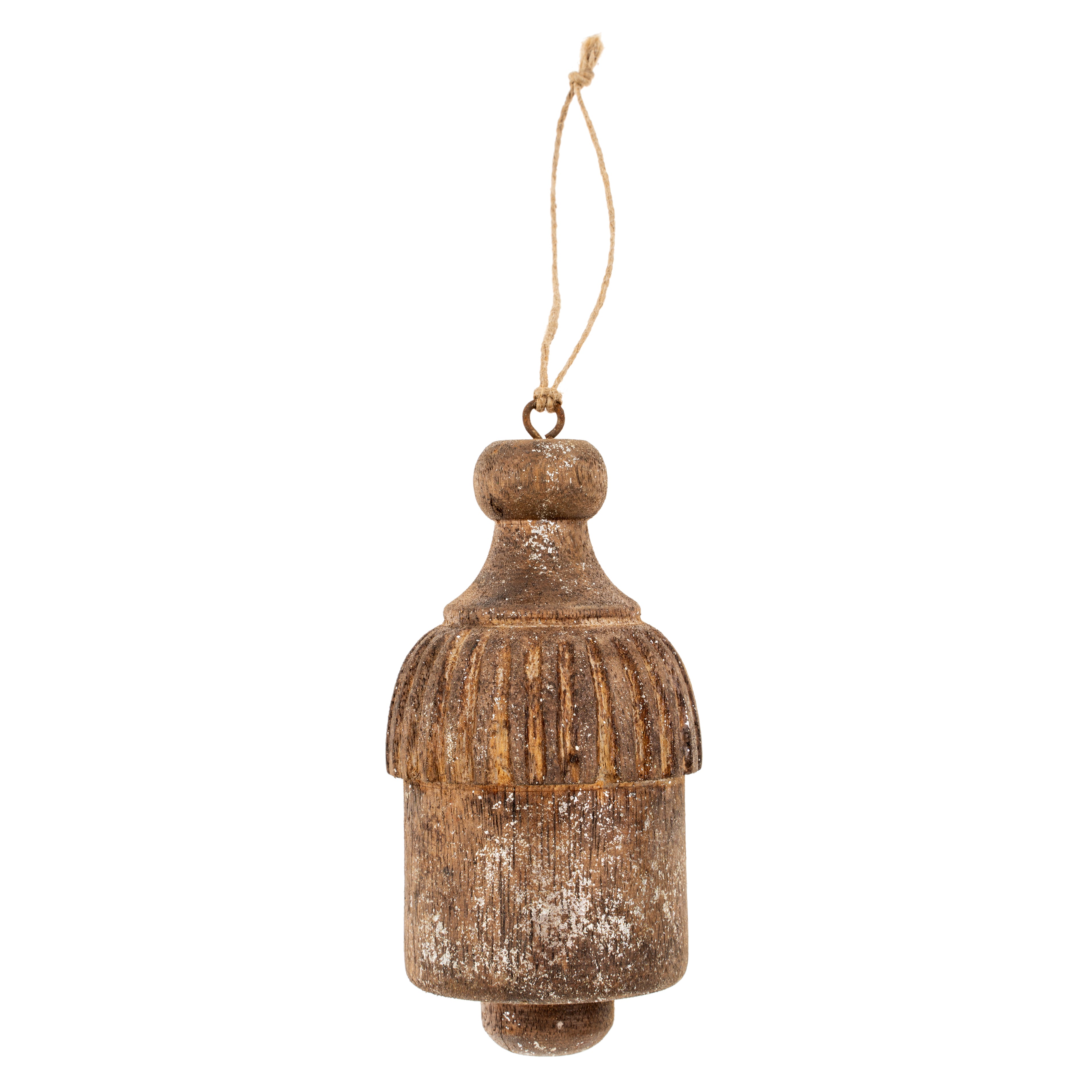 WOODEN TASSEL ORNAMENT - BROWN