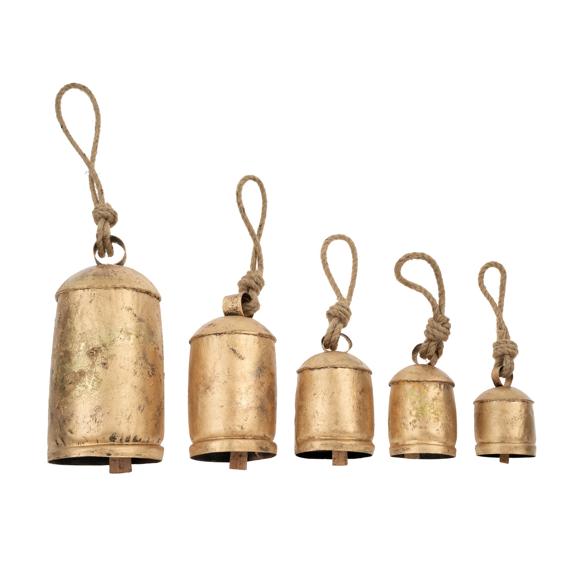 RUSTIC TEMPLE BELL - BRASS