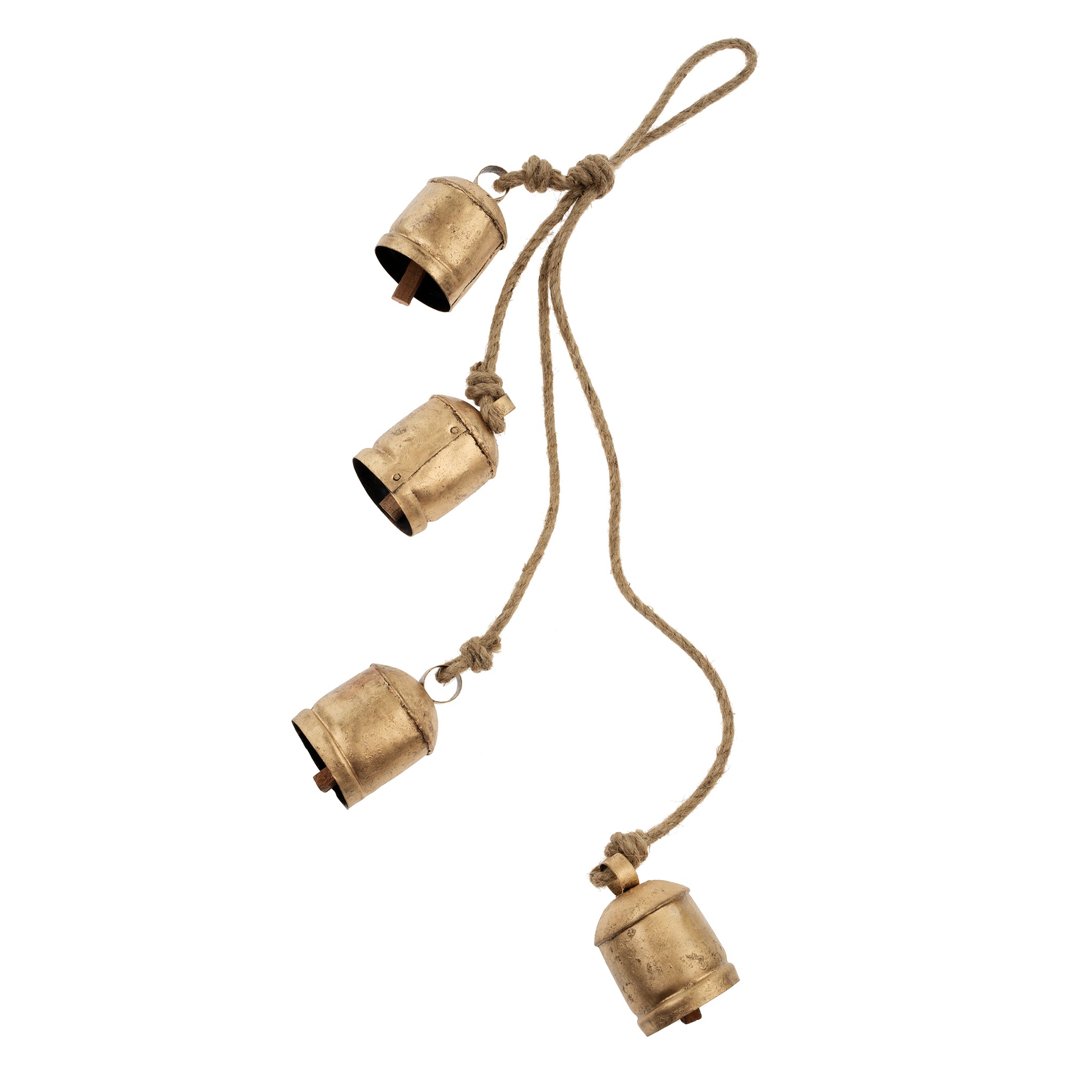 RUSTIC BELL CASCADE  - BRASS