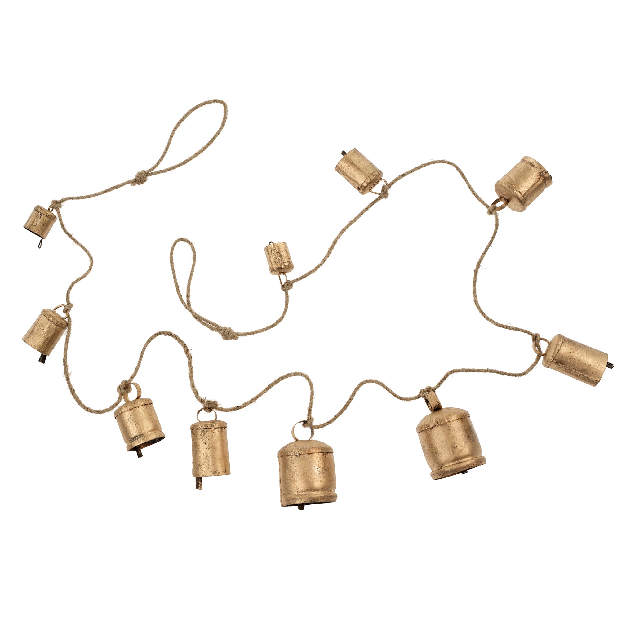 RUSTIC BELL GARLAND - BRASS