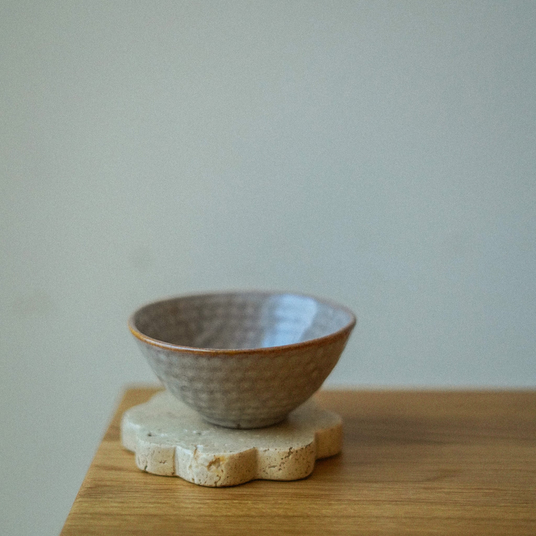 TRAVERTINE SCALLOP COASTERS S/4