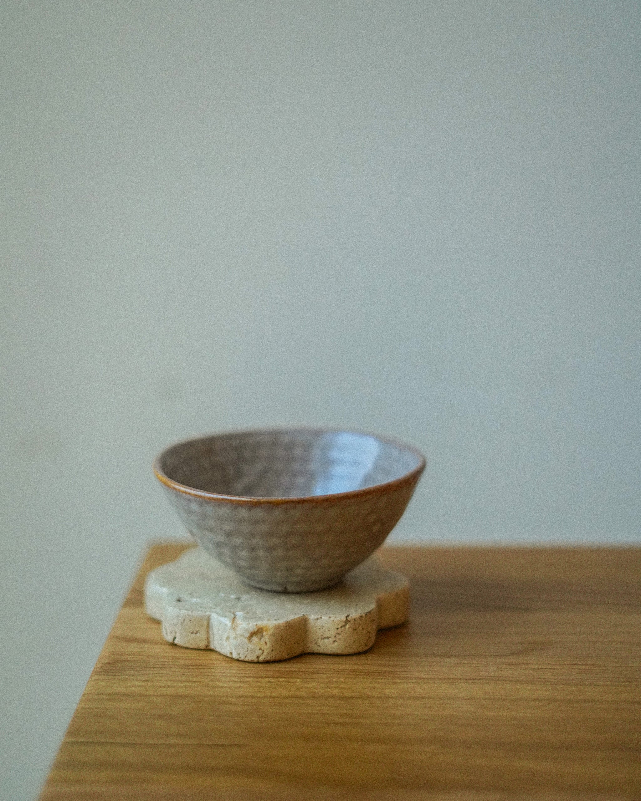 TRAVERTINE SCALLOP COASTERS S/4