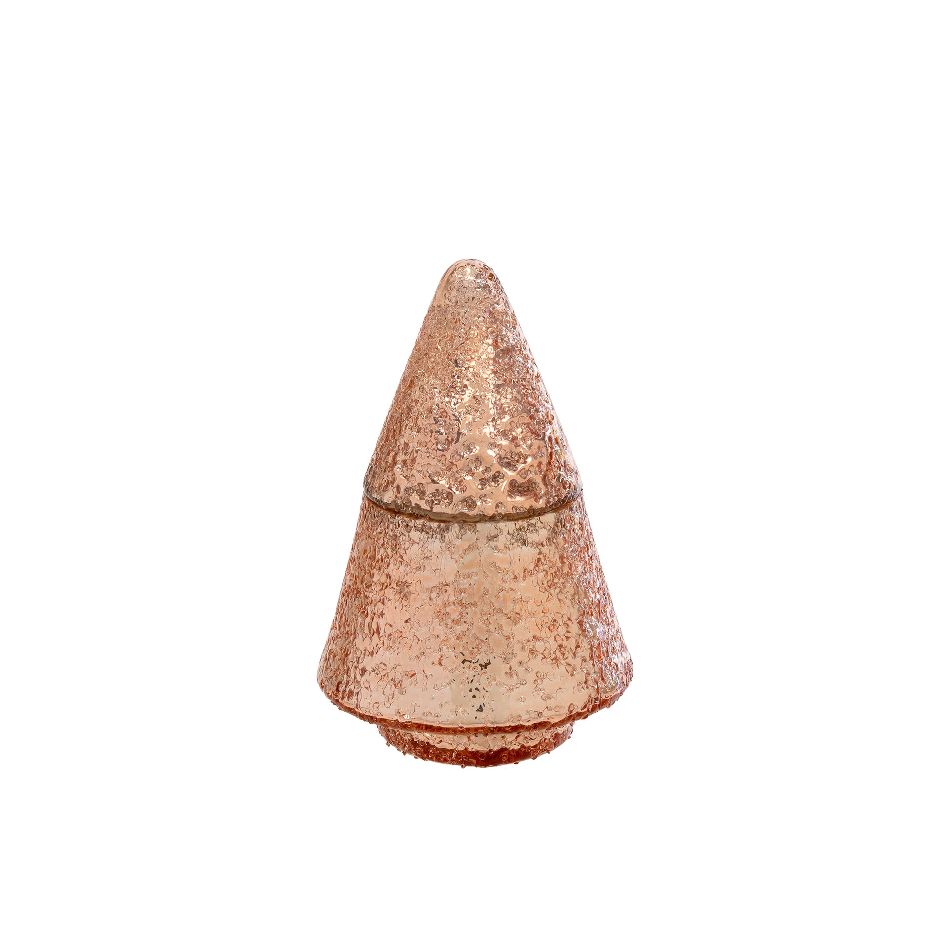 SHIMMER TREE CANDLE M - ROSE GOLD