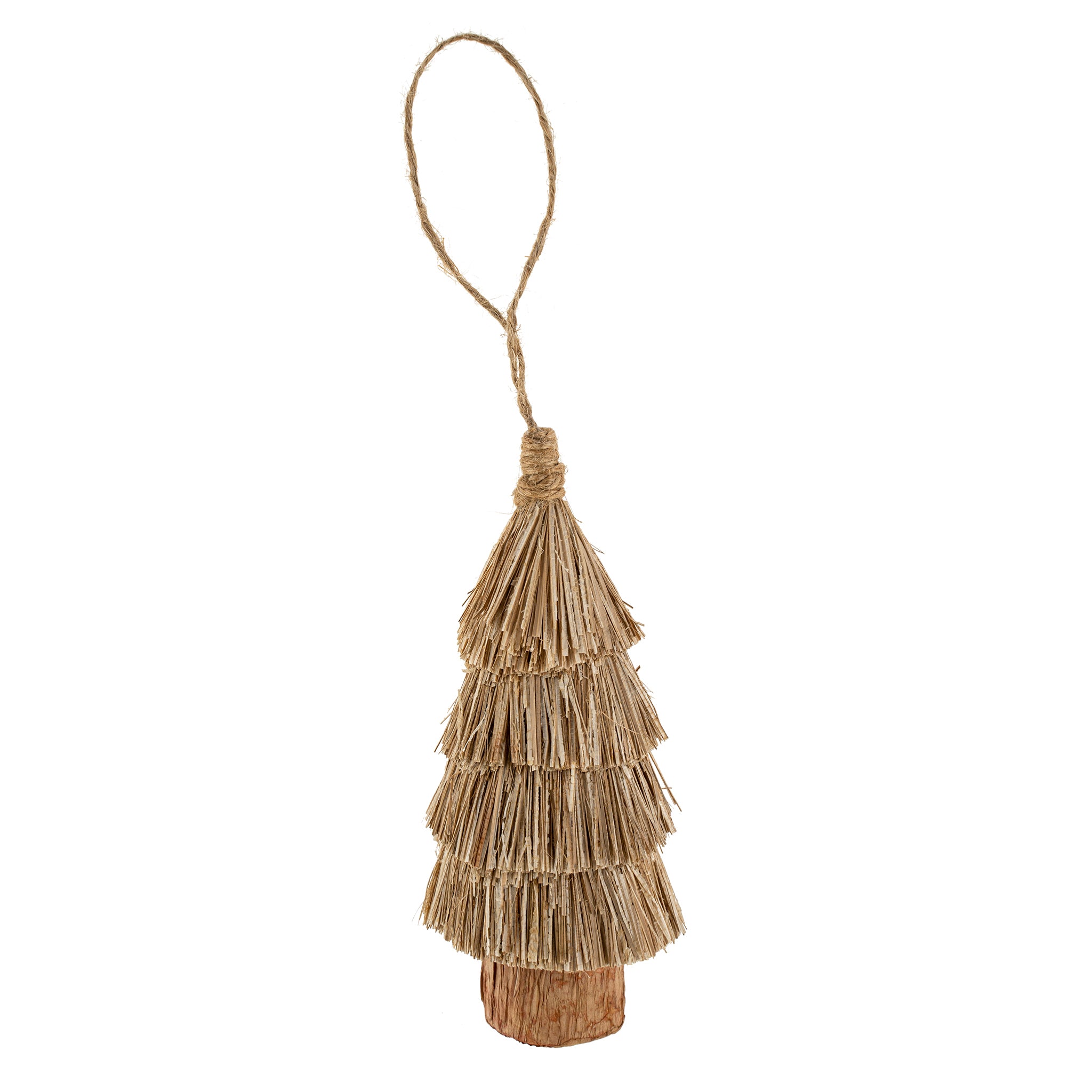 NATURAL STRAW TREE ORNAMENT