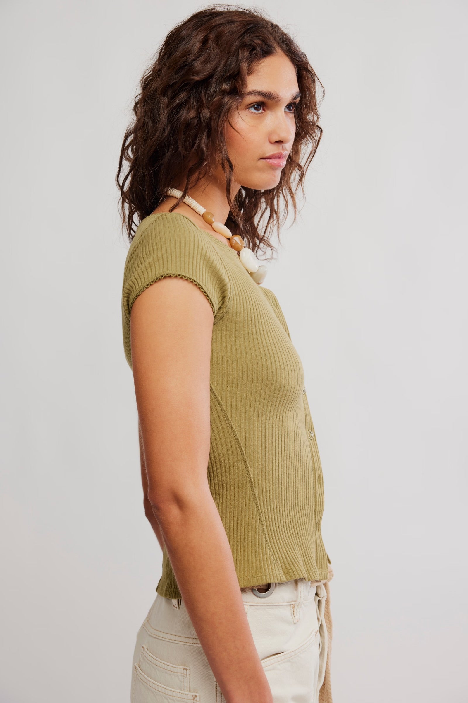 FREE PEOPLE MOST WANTED CARDI - GREEN