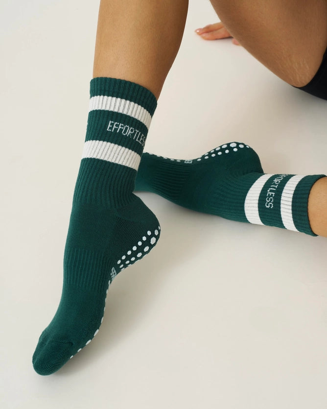 EFFORTLESS CLUB GRIP SOCKS - DARK GREEN