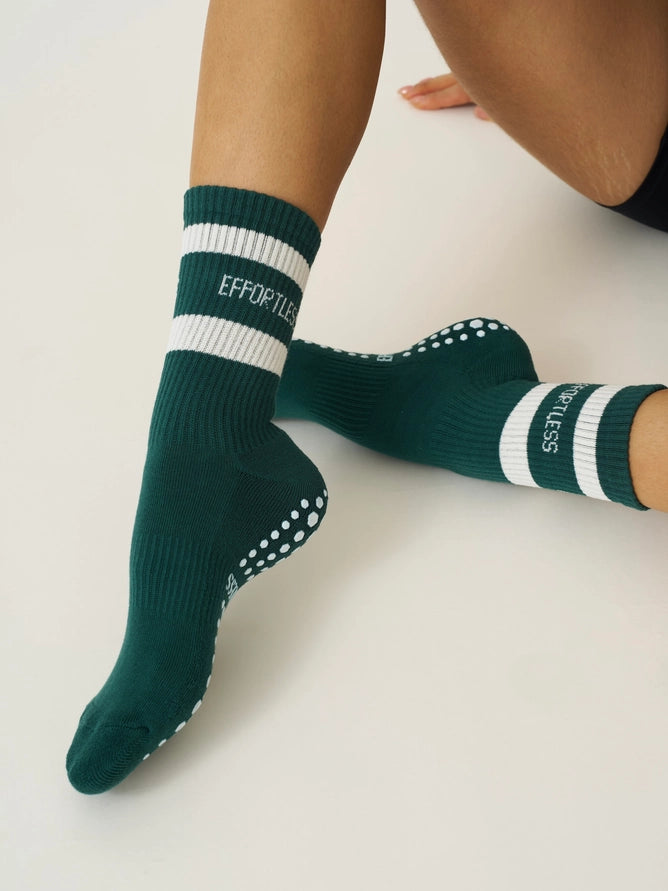 EFFORTLESS CLUB GRIP SOCKS - DARK GREEN
