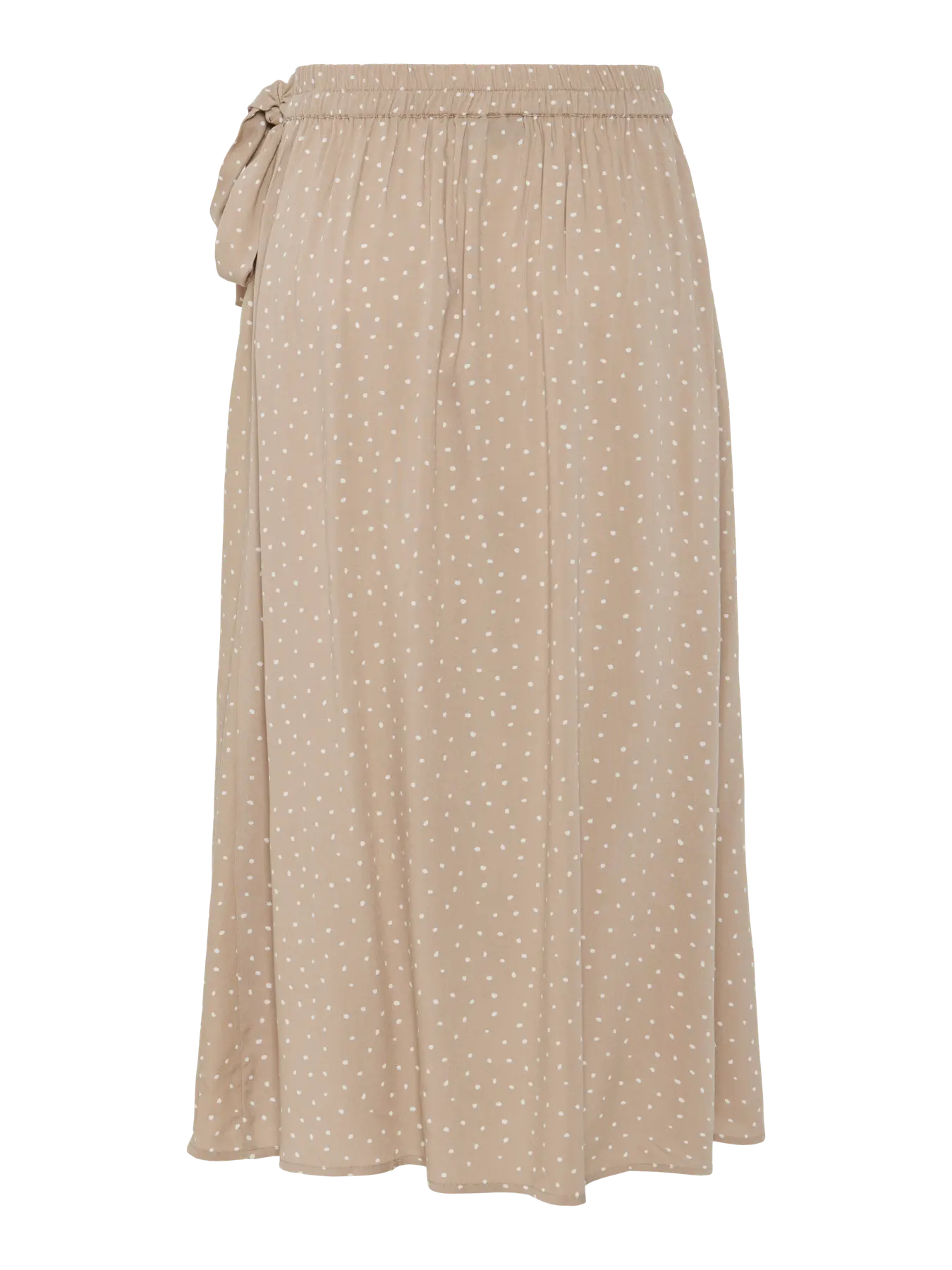PIECES TALA PRINTED MIDI WRAP SKIRT - CROCKERY