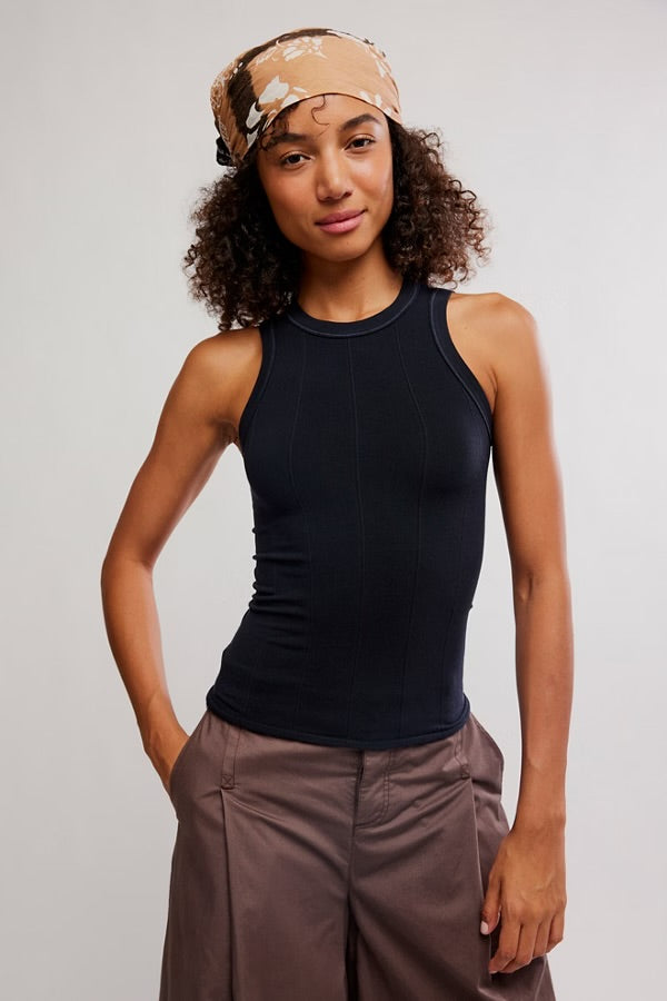 FREE PEOPLE SO SOFT SEAMLESS MODAL TANK - BLACK