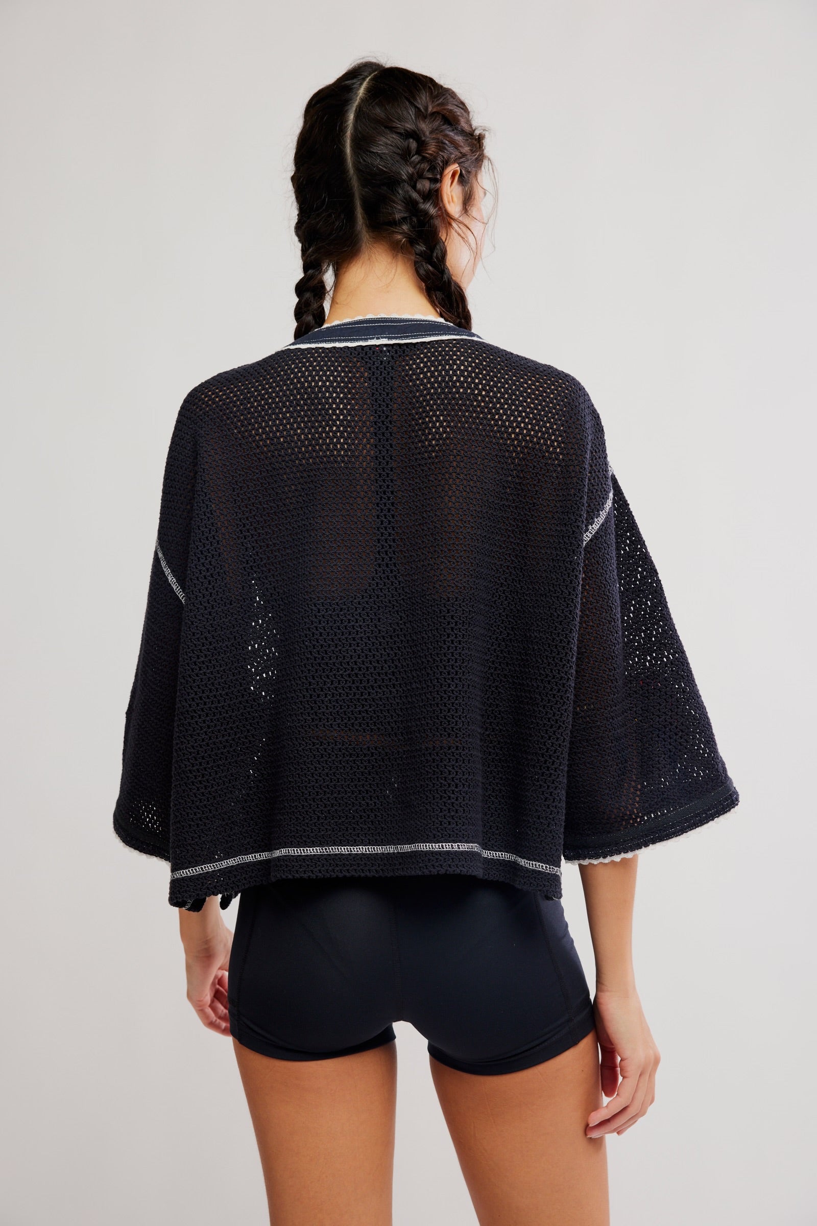 FREE PEOPLE CAMP OUT TEE - BLACK