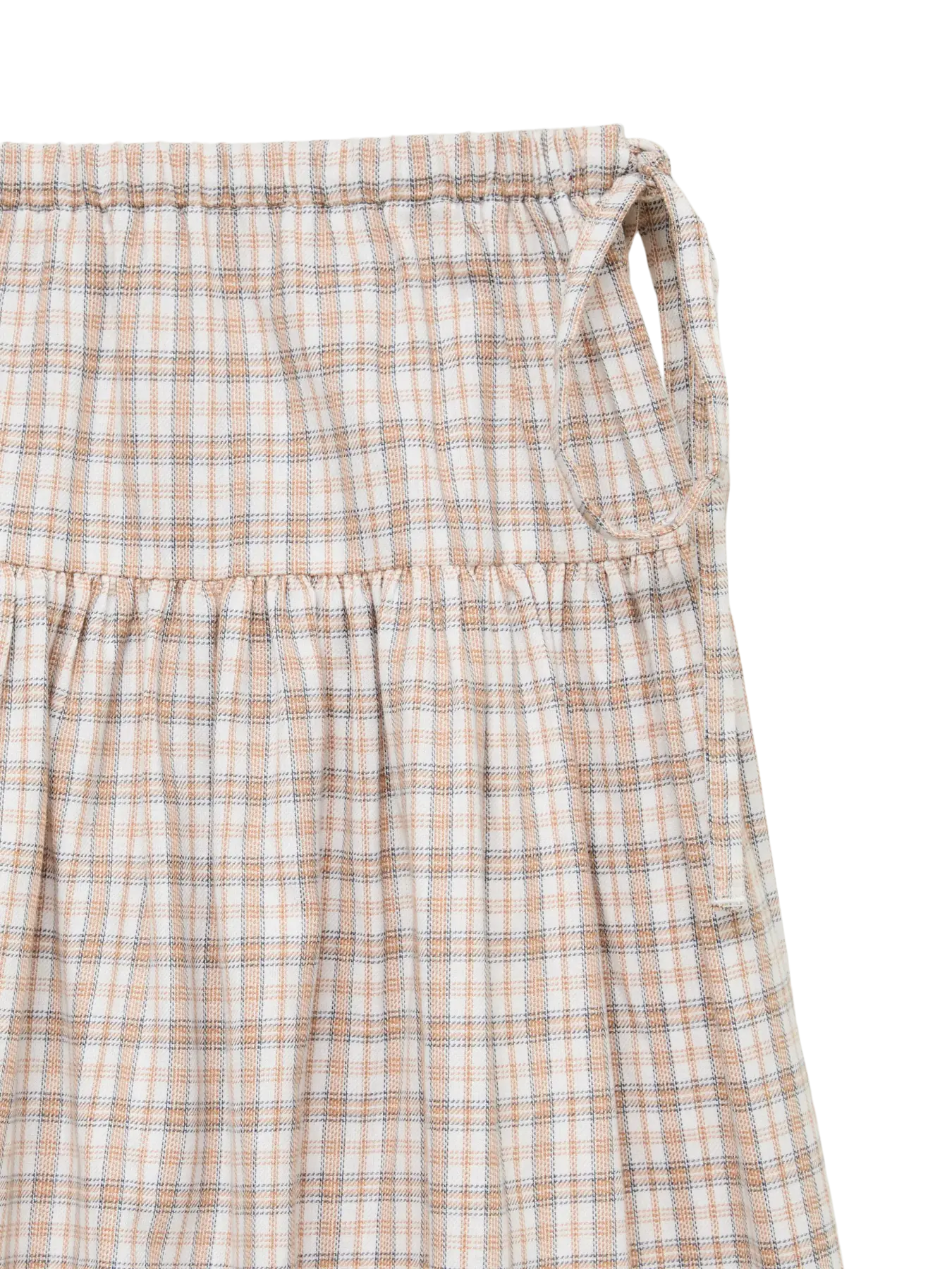 VM TAMIRA MIDI SKIRT - BRIGHT WHITE CHECKS
