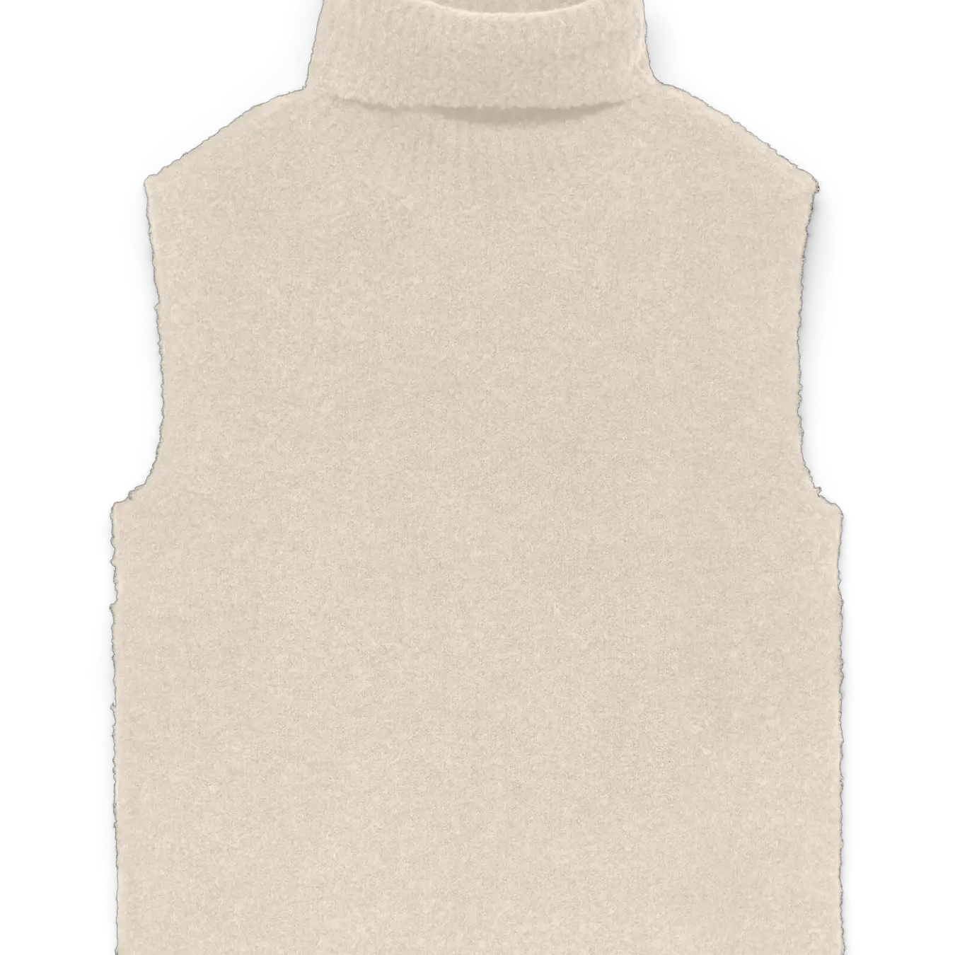 VM EVERLEE ROLLNECK VEST - BIRCH