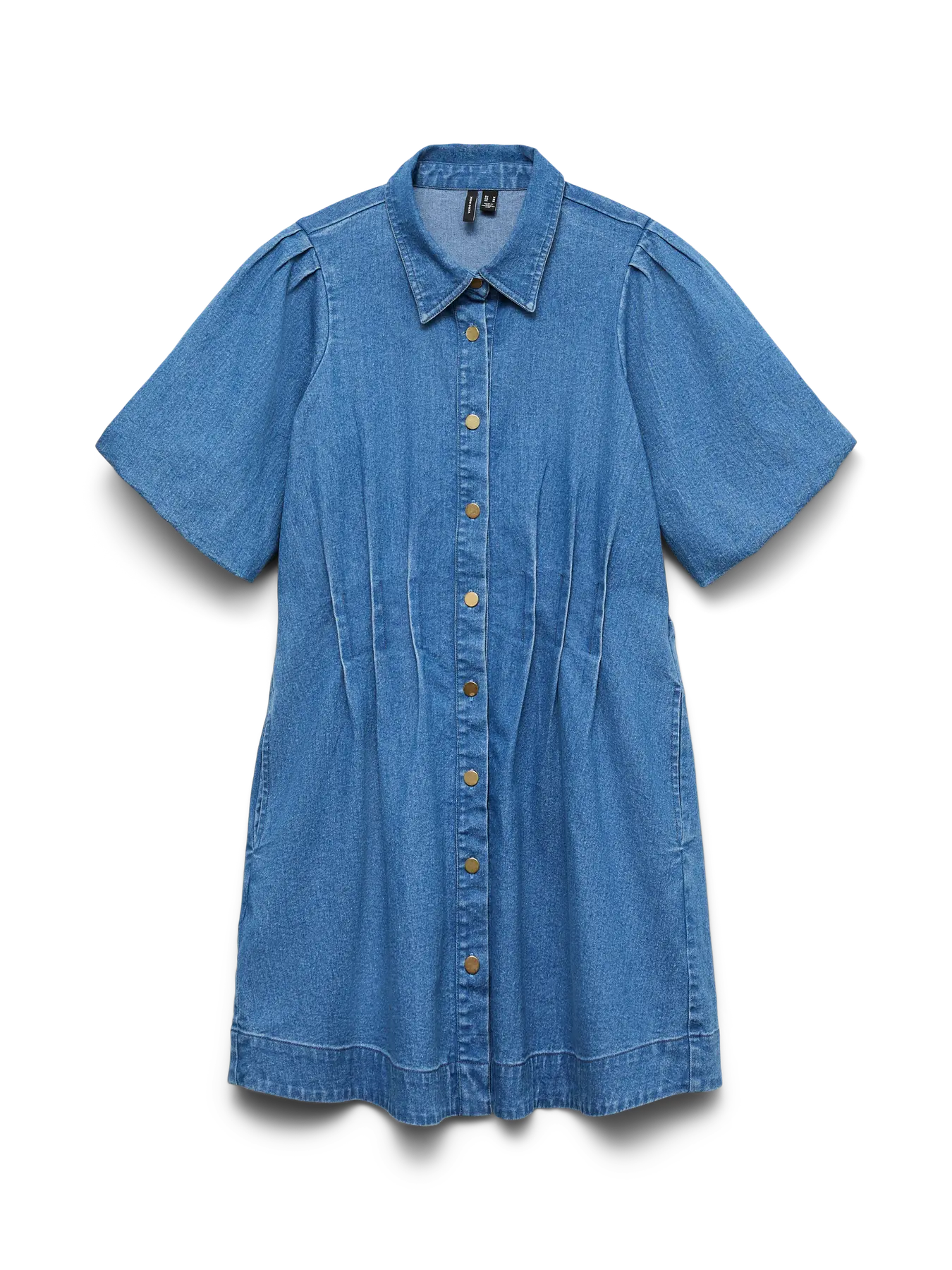 VM CASSIDY DENIM DRESS - MEDIUM BLUE DENIM