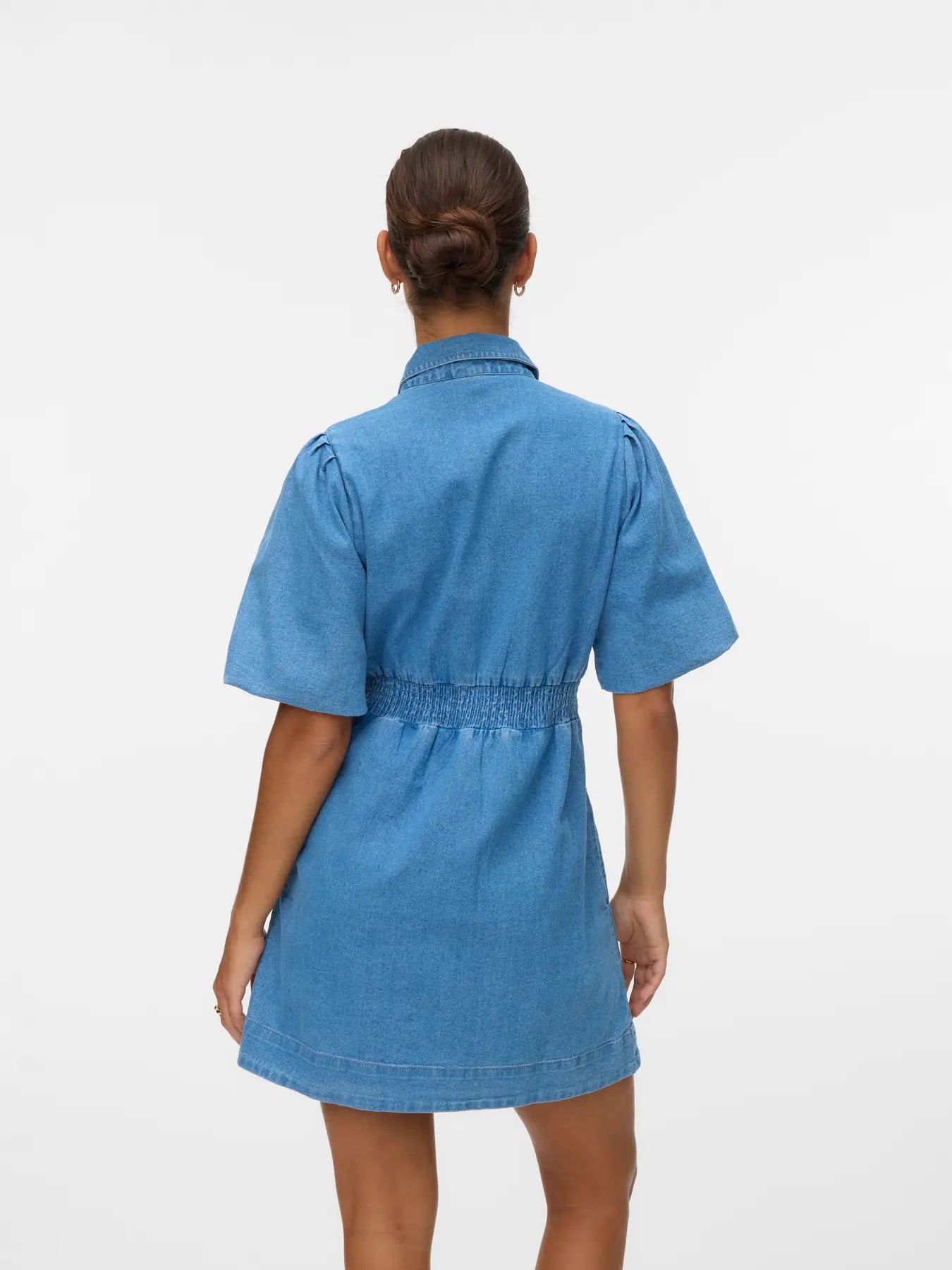 VM CASSIDY DENIM DRESS - MEDIUM BLUE DENIM