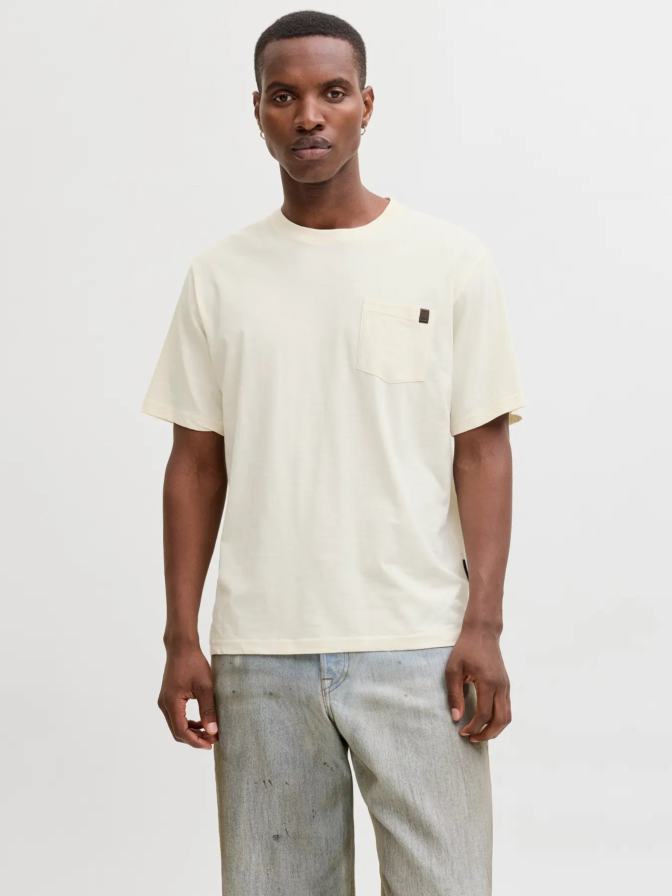 JJ SLUB DOVER TEE - ANTIQUE WHITE