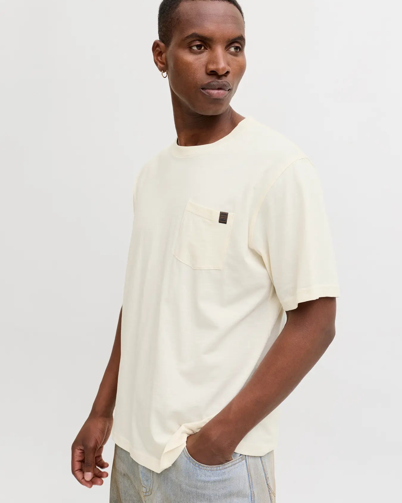 JJ SLUB DOVER TEE - ANTIQUE WHITE