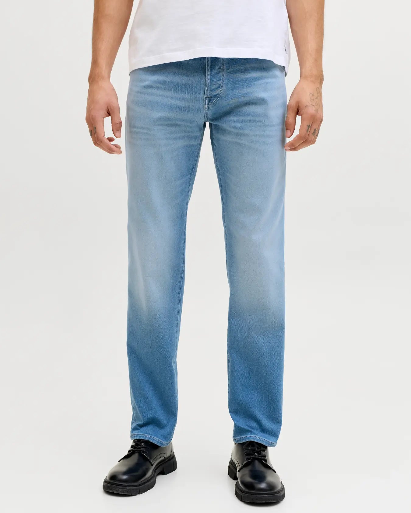 JJ MIKE 422 TAPERED FIT JEANS - BLUE DENIM