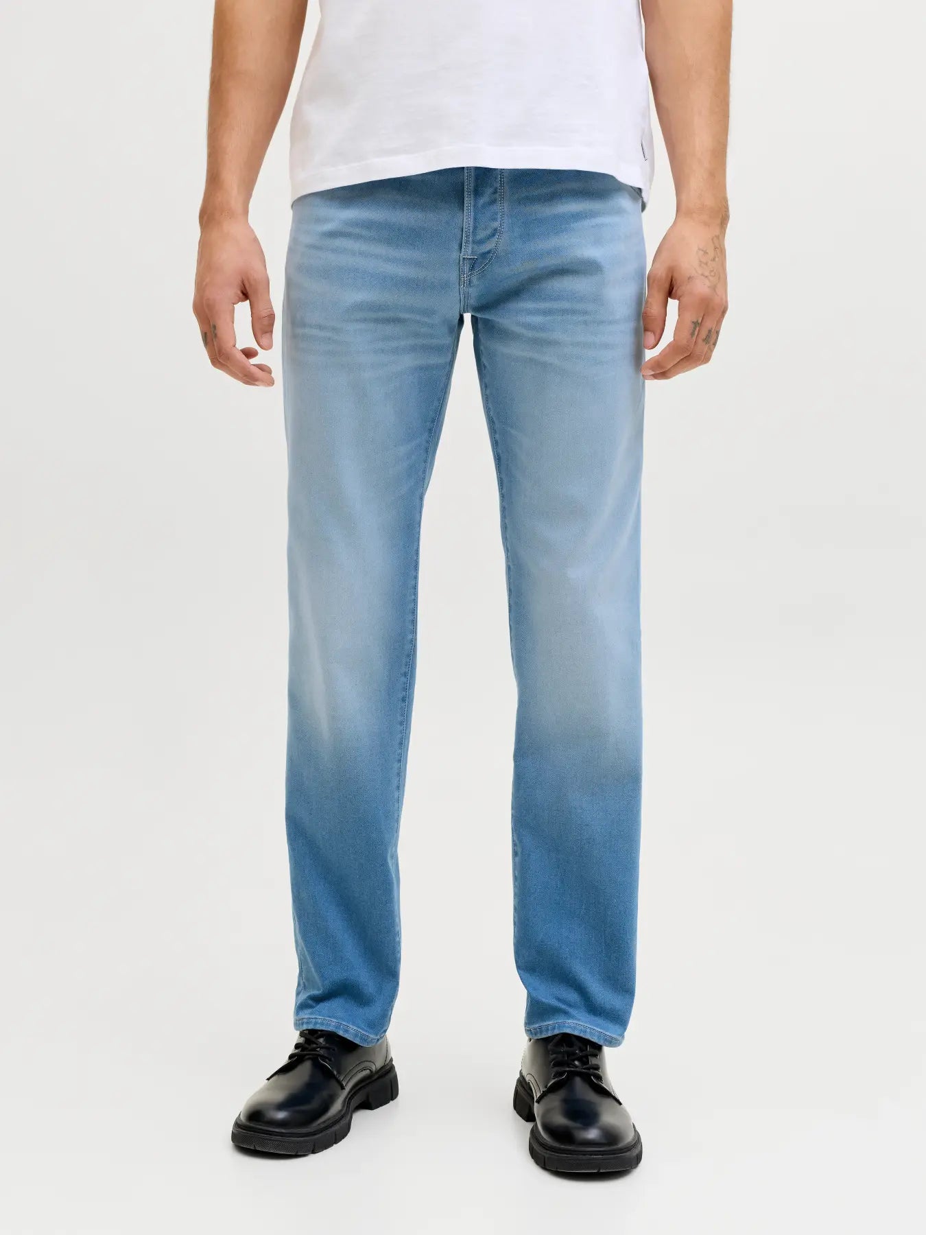 JJ MIKE 422 TAPERED FIT JEANS - BLUE DENIM