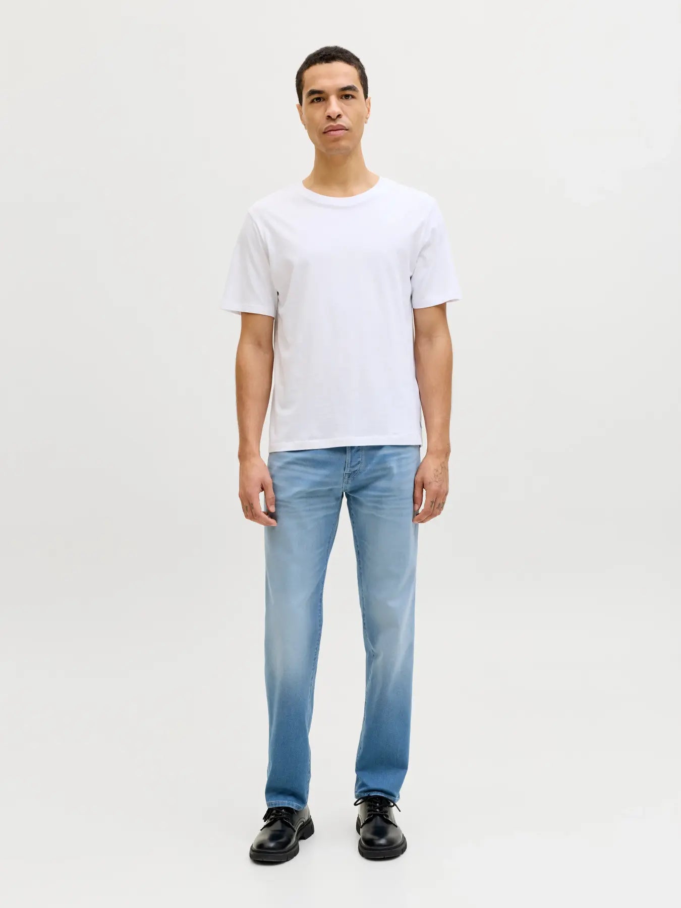 JJ MIKE 422 TAPERED FIT JEANS - BLUE DENIM