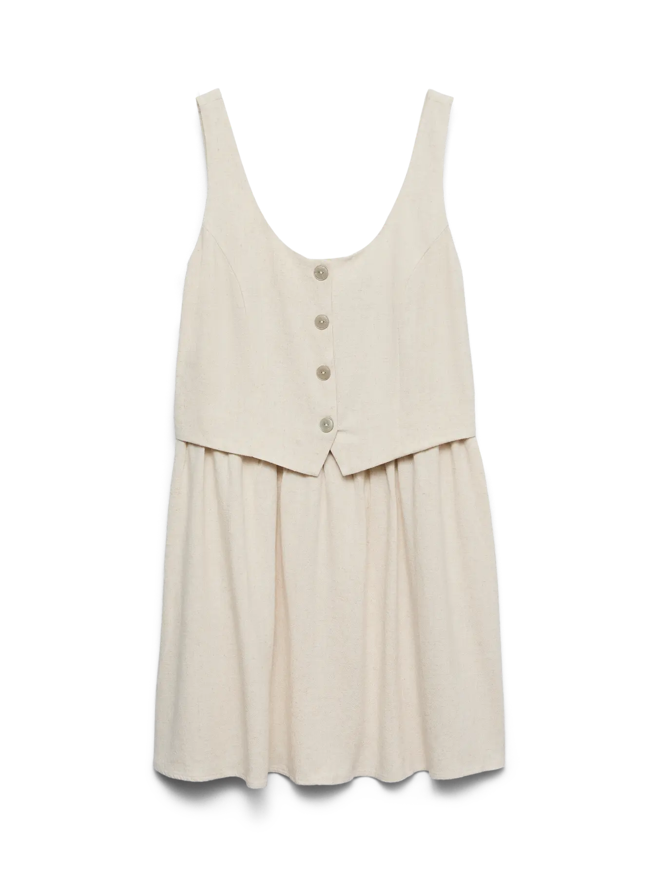 VM SISSIE VEST DRESS - OATMEAL MELANGE