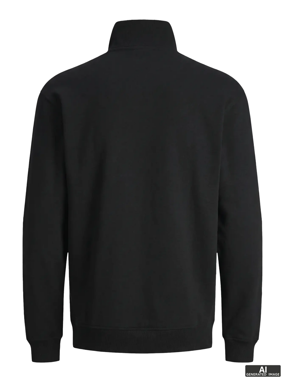 JJ BRADLEY SWEAT HALF ZIP PULLOVER - BLACK