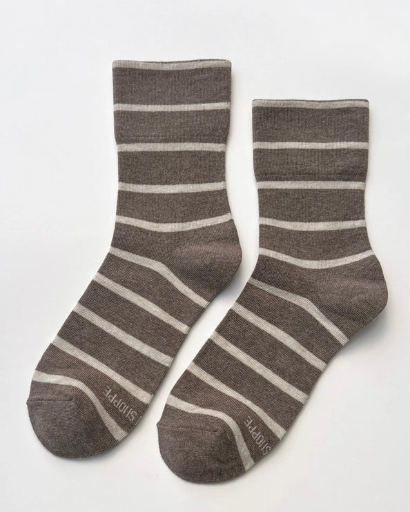 LE BON SHOPPE WALLY SOCKS - MOCHA