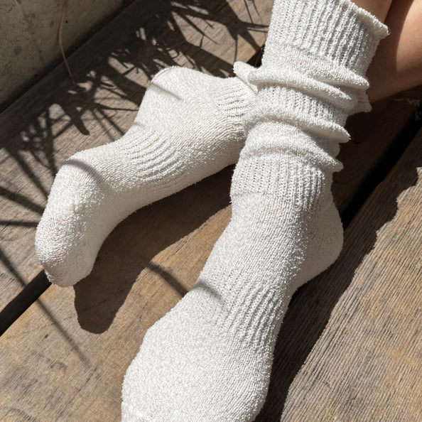 LE BON SHOPPE AIRY PUFFIN SOCK - SALT