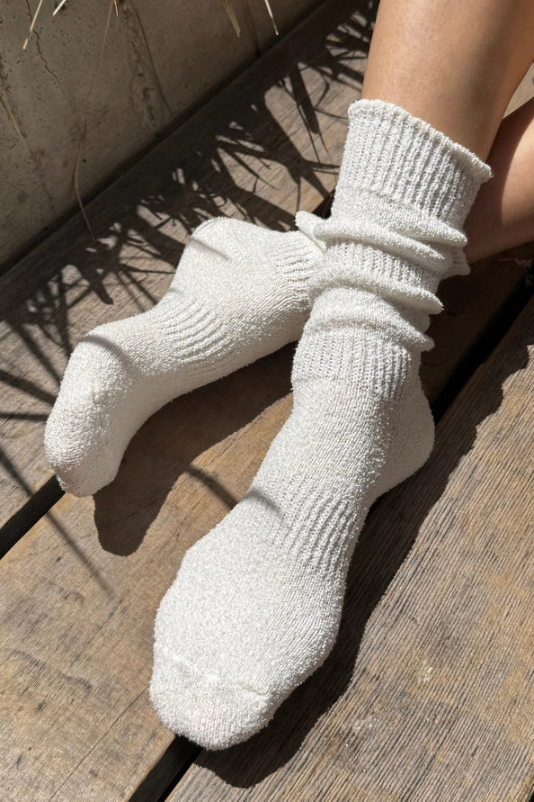 LE BON SHOPPE AIRY PUFFIN SOCK - SALT