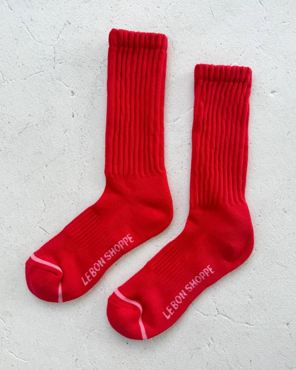LE BON SHOPPE BALLET SOCKS - STRAWBERRY