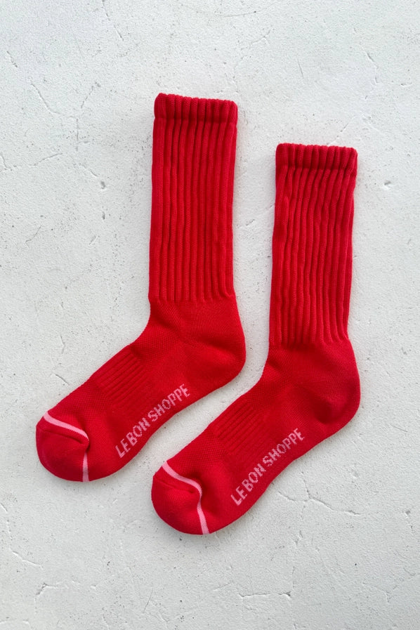 LE BON SHOPPE BALLET SOCKS - STRAWBERRY