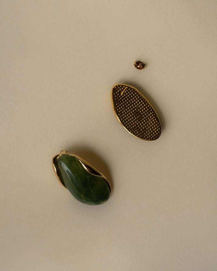 OMARI ORGANIC EARRINGS - GOLD