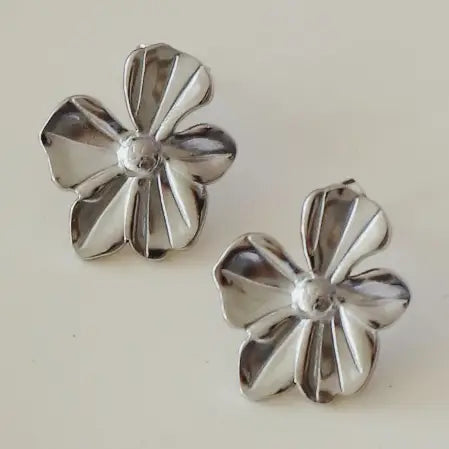 SMALL VIOLA EARRINGS - SILVER