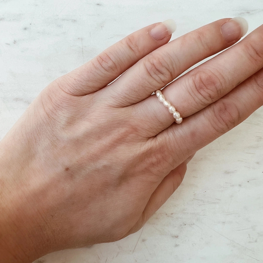 THE NACARA PEARL RING - IVORY