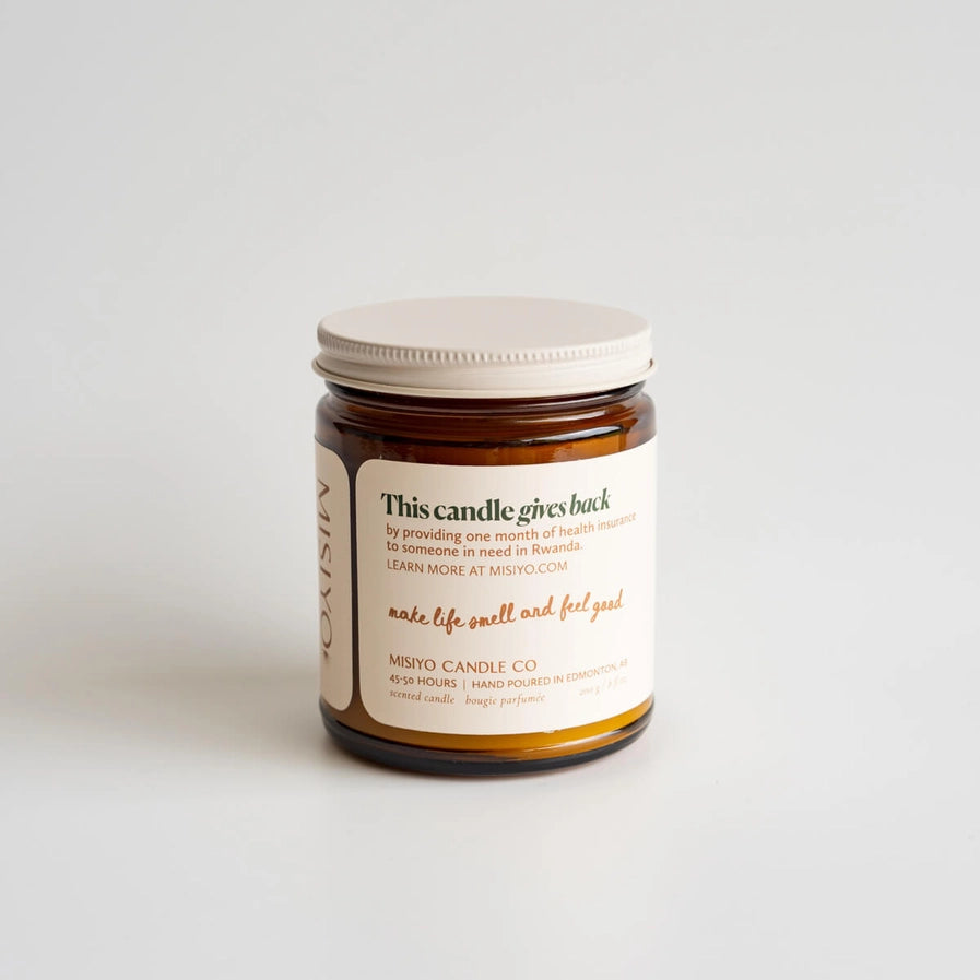 MISIYO PEPPERCORN + PINE BEESWAX CANADIAN CANDLE