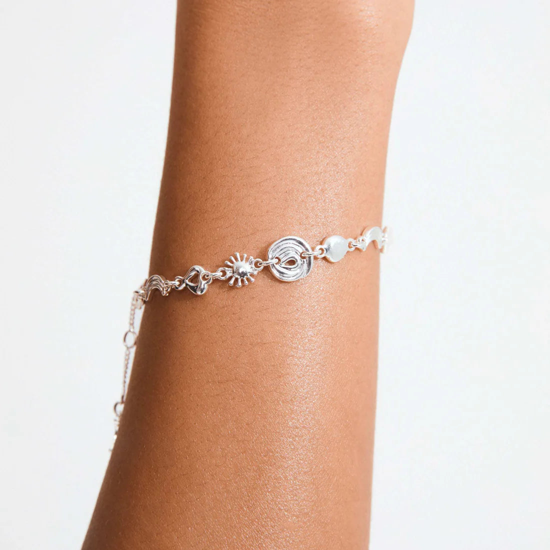 PILGRIM MISHA CHARMS BRACELET - SILVER