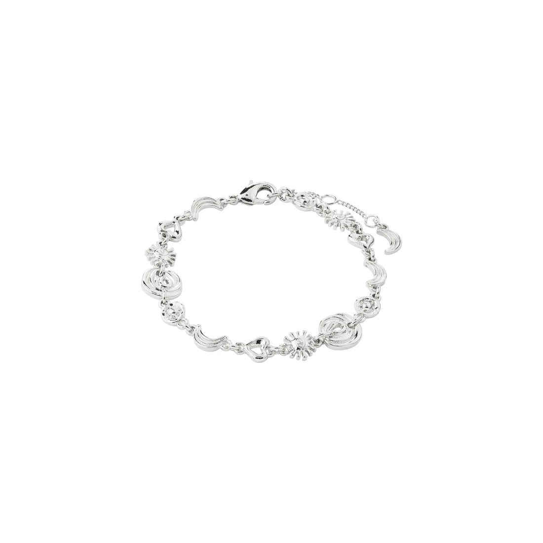 PILGRIM MISHA CHARMS BRACELET - SILVER