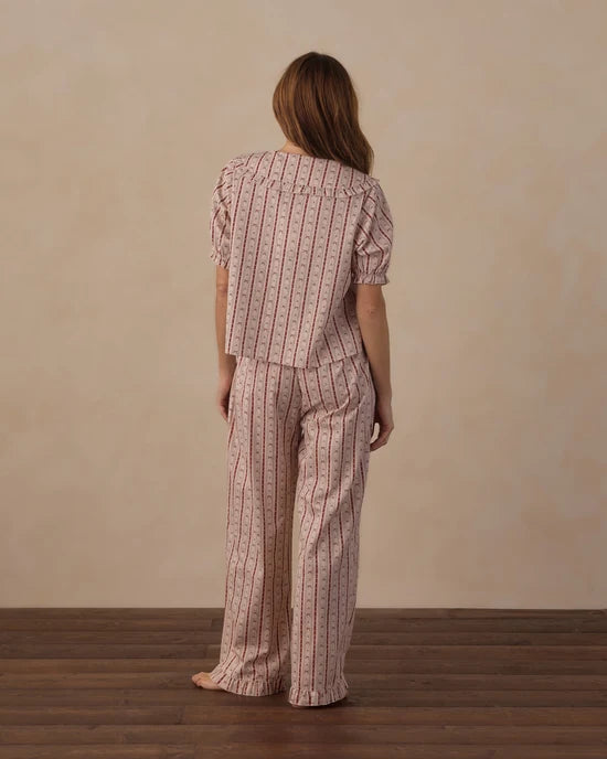 RYLEE + CRU RUFFLE PAJAMAS SET - CANDY CANE LANE