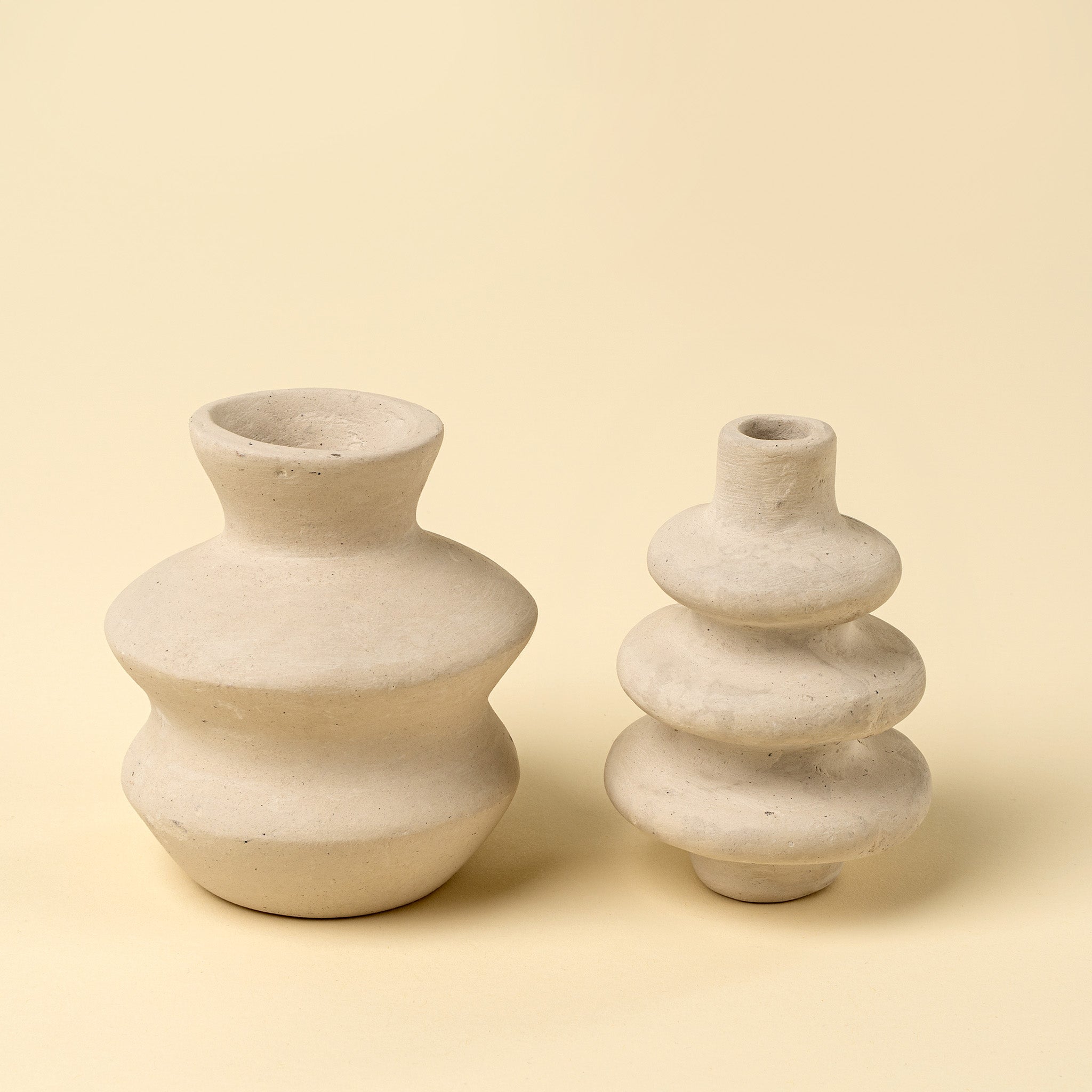 WAVE PAPER MACHE VASE